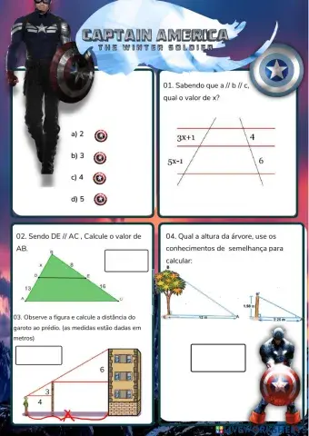 Teorema de tales - 9º ano