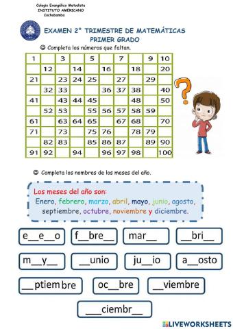 Matemáticas 2º trimestre