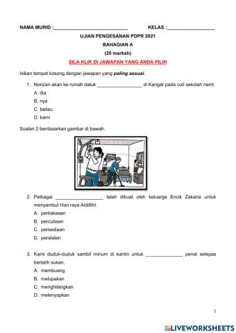 Ujian Pengesanan PDPR 2021