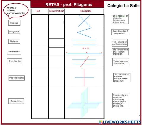 Tipos de Retas