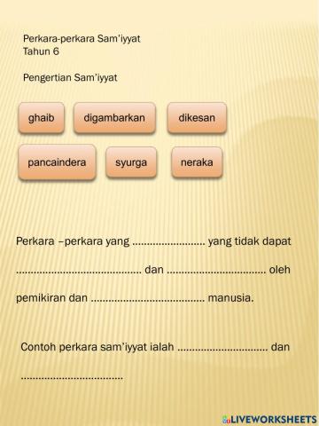 Pengertian perkara samiyyat