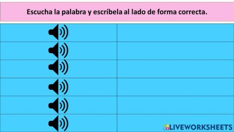 Palabras con K, C y Q