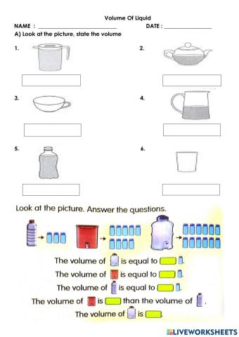 Volume Of Liqiud