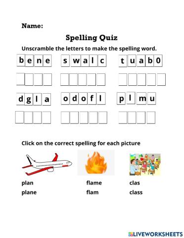 Spelling Quiz