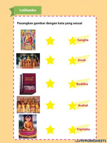 Menjodohkan gambar buddha