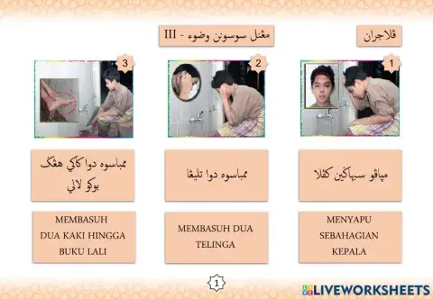 Mengenal Susunan Wudhu - III