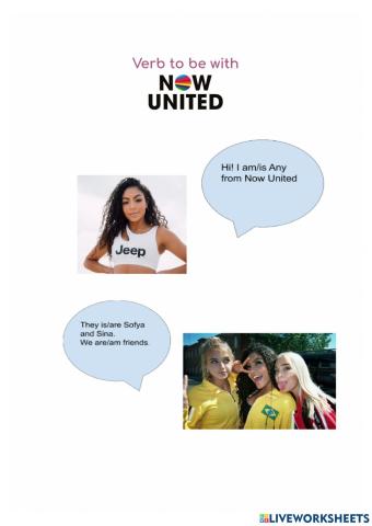 Verb to be - Now United version