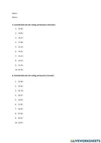 Test Kapitel 5 ( Uhrzeit - Bens Tag )