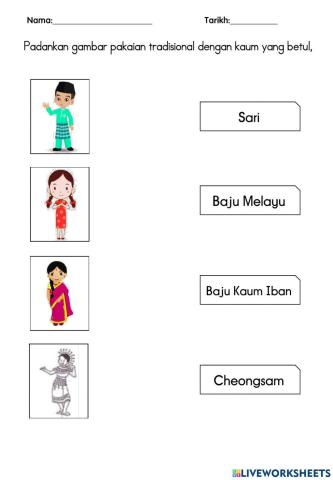 Pakaian tradisional kaum di Malysia