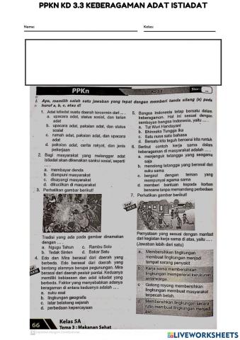 Ppkn kd 3.3 keberagaman adat istiadat