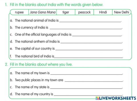 Indian National Symbols