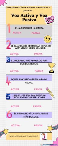 Voz activa y voz pasiva