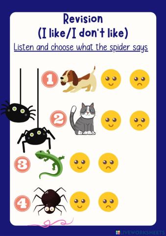 Pet Show- I like- I don't like