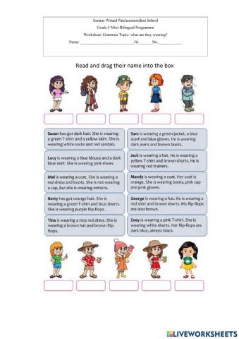 What are they wearing?