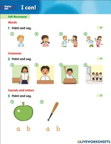 Grade 1-Self assessment-Starter1