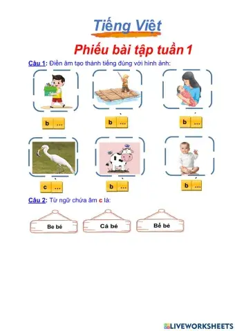 Ôn tập ghép vần1