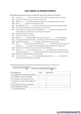 Present perfect vs past simple