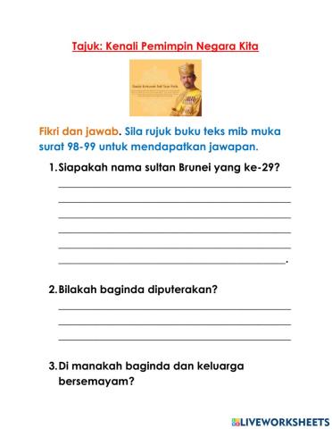 Kenali pemimpin negara kita