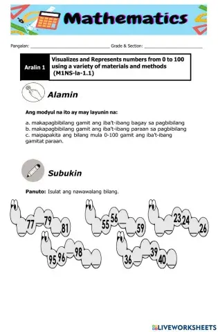 MATH MODULE QUARTER 1-WEEK 1