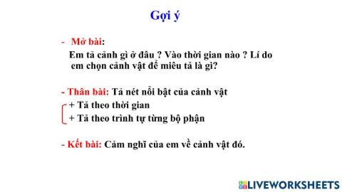 Tập làm văn thứ 5 ( 23 - 9)