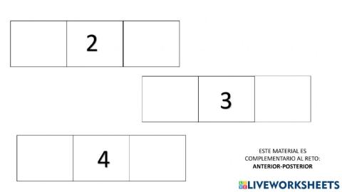 Número anterior y posterior