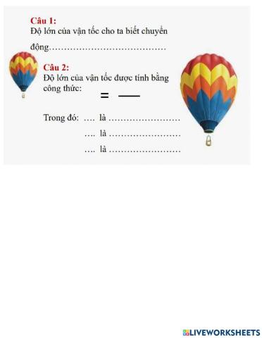 Ôn tập về vận tốc bài 2 lý 8