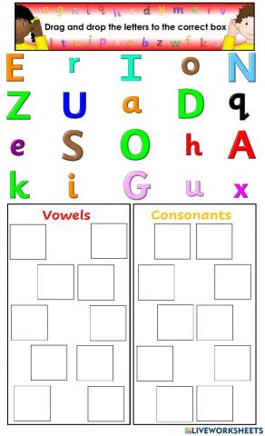 Vowel & Consonant Sort
