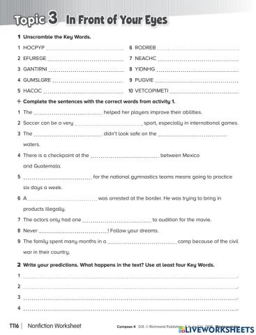 Reading comprehension