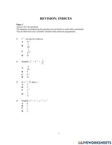 Mmf3 revision indices
