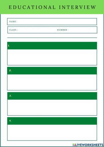 Educational Interview