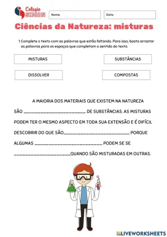 Misturas e mudanças de estado físico