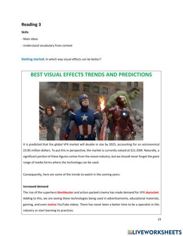 Best visual effects trends and predictions