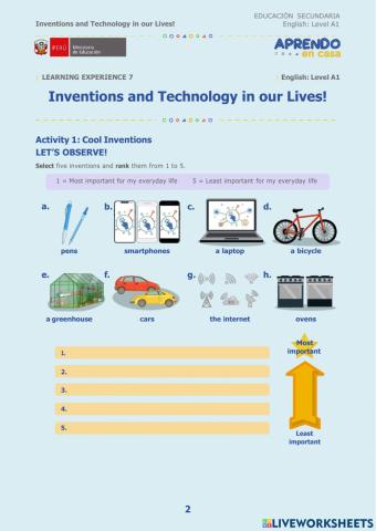 Inventions and Technology in our Lives!