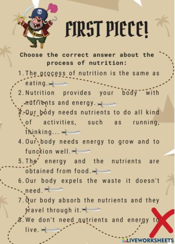 The process of nutrition