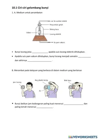 10.1 Ciri-ciri gelombang bunyi