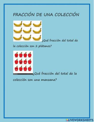 Fracción de una colección