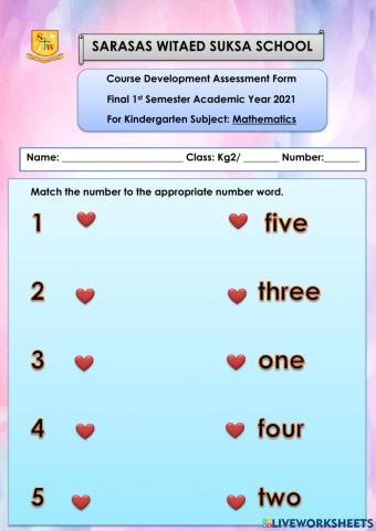 Number word and Count Object