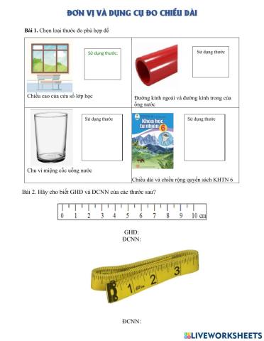 Dụng cụ đo chiều dài