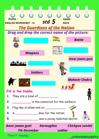 English - The guardians of nation.