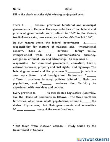 Canadian Federal State - FiB