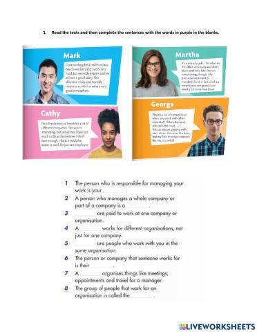 Unit 12: The perfect job