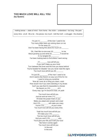 Too Much Love Will Kill You by Queen