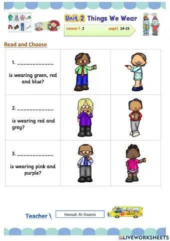 We Can 3 - Things We Wear - Lesson2