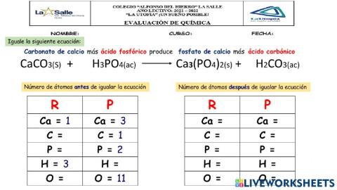 Igualación de ecuaciones