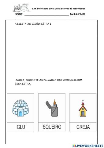 Letra i - Apresentação