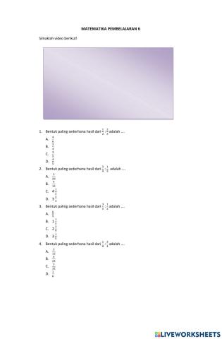 Matematika P 6