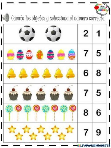 Los números de 1 al 10