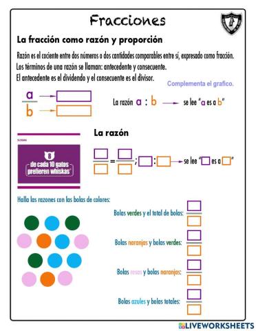 Fracciones como razón
