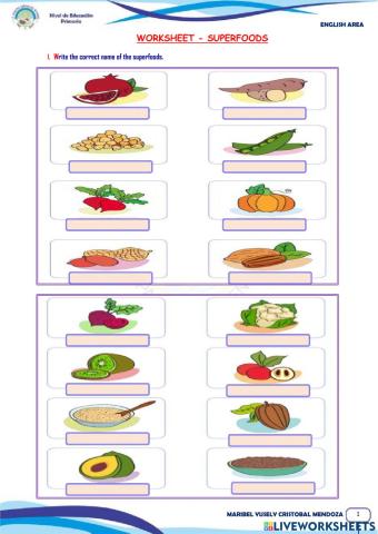 SUPERFOODS  FROM PERU