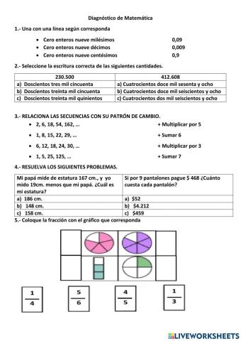 Evaluación Diagnóstica-Matemática-Séptimo-UET